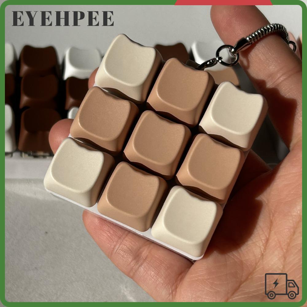 SERENDI Keycap Pinch Toy, Relief Stress Cats Fidget Keychain, DIY Mechanical Finger Keyboard Pinch T