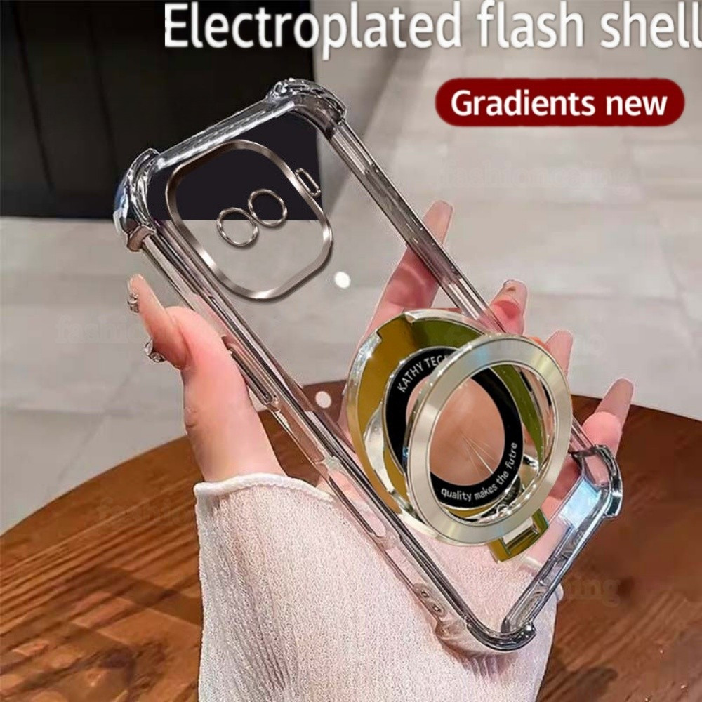 สําหรับ iqoo Z11 Turbo กรณีกันกระแทก Electroplated TPU ฝาครอบเคสโทรศัพท์สําหรับ Vivo IQOO Z11 Turbo 