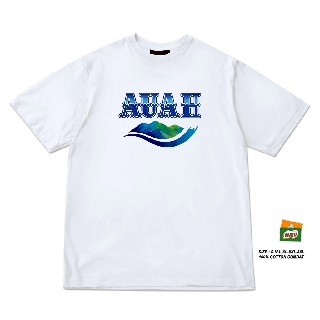 AUAH เสื้อยืด premium cotton 30s parod pun พรีเมี่ยมคอตตอน 30s