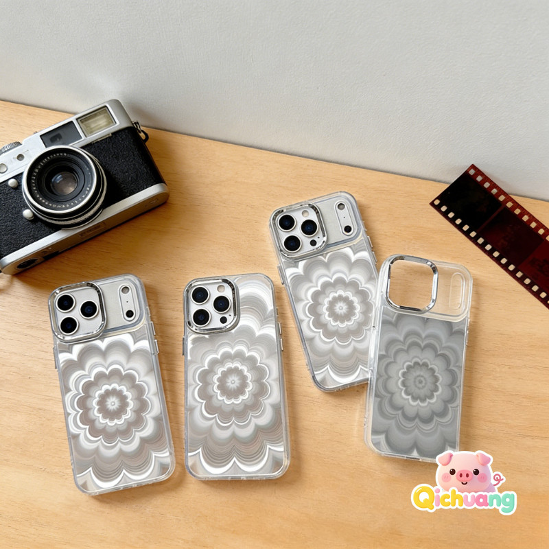 SAMSUNG Phantomดอกไม้ElectroplatedกรอบสําหรับSamsung Galaxy A57 A56 A55 A54 A53 A52 A52S A51 A50S A3