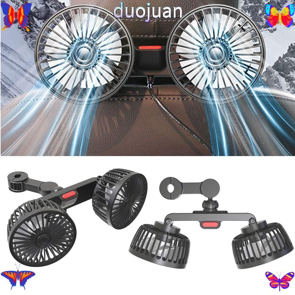 DUOJUAN พัดลมระบายความร้อนในรถยนต์สําหรับ SUV รถบรรทุกคอ Cooler 3 ความเร็ว 360° พัดลมพนักพิงศีรษะแบบ