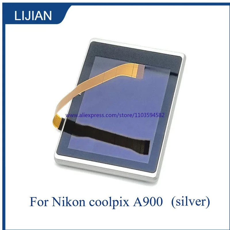 ต้นฉบับใหม่สําหรับ Nikon coolpix A900 Touch จอแสดงผล LCD + บานพับ Backlight และ Protector ฝาครอบ Fra