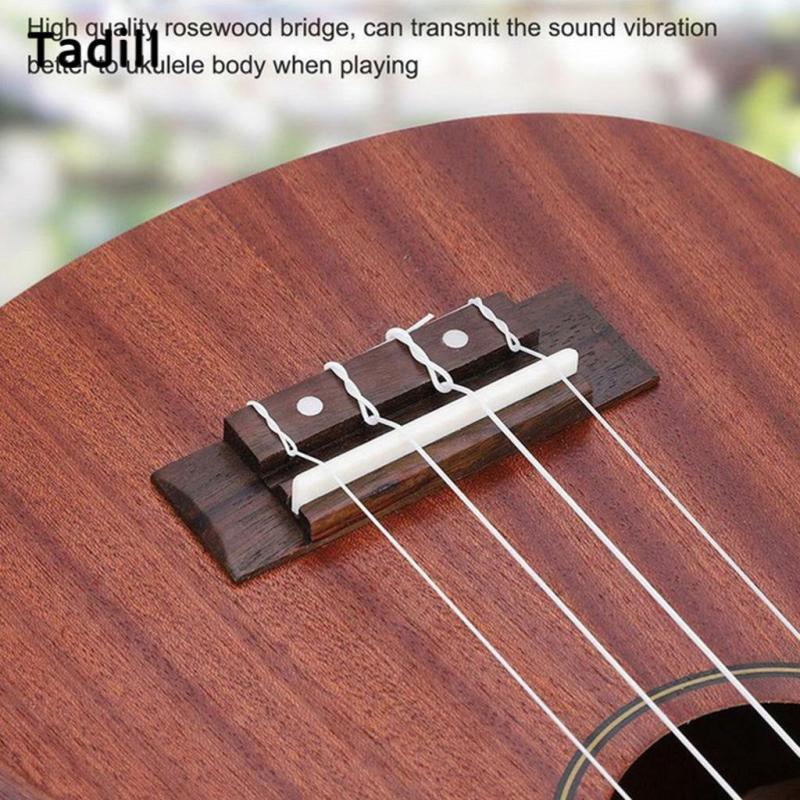 [negjsg] Ukulele Rosewood Bridge Saddle Saddle Nut สําหรับอุปกรณ์เสริมทดแทนกีตาร์