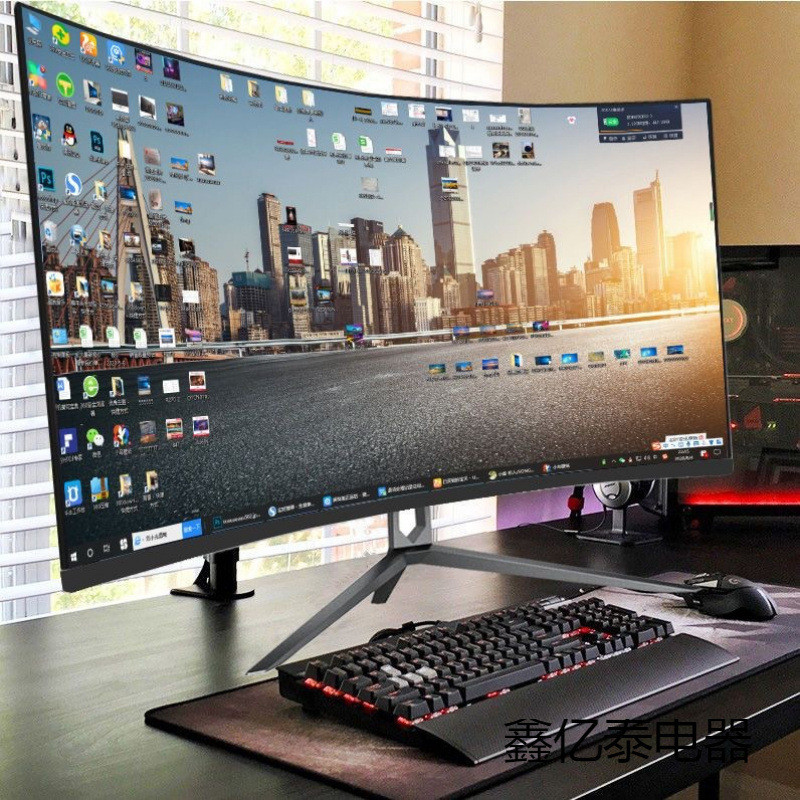 2026 สินค้าใหม่ ยี่ห้อใหม่โค้ง 2K144hz Gaming 32/27/24 นิ้ว LCD คอมพิวเตอร์ 4K 240hz Frameless