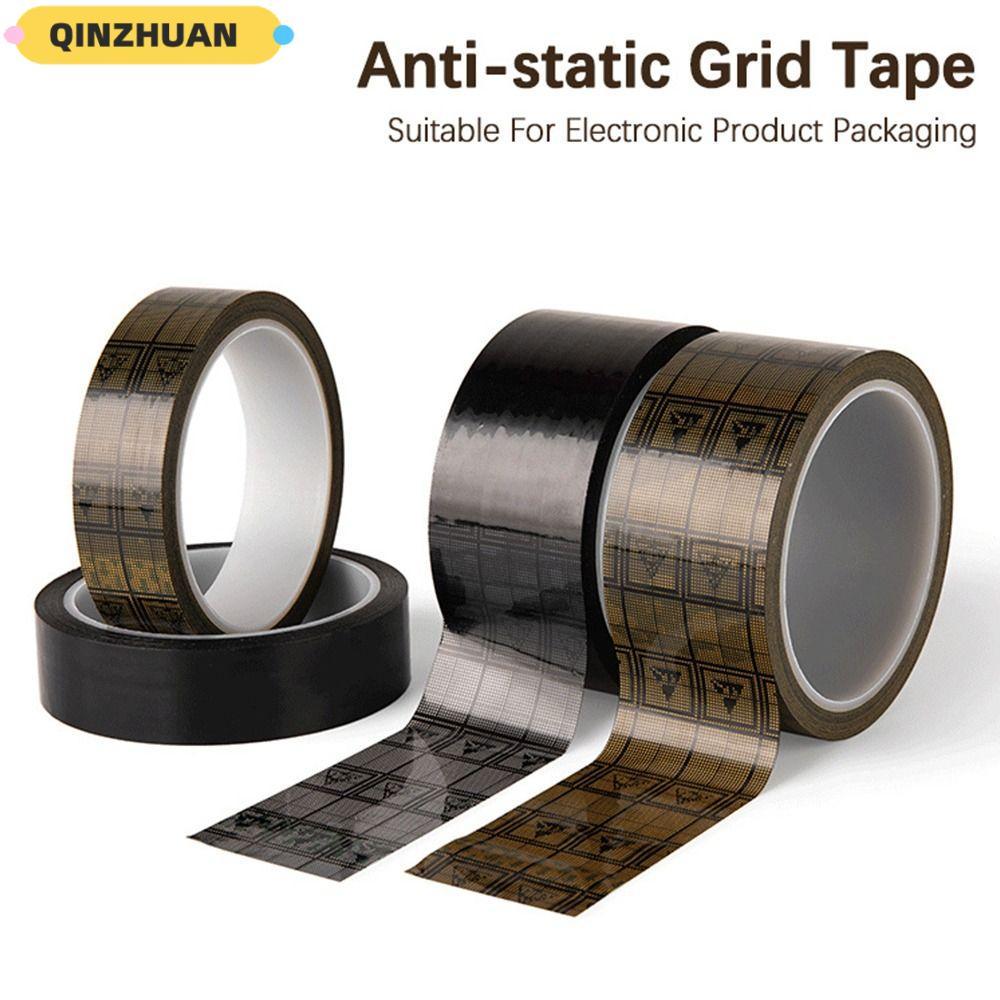 QINZHUAN Grid เทปป้องกันไฟฟ้าสถิต กันน้ํา ฟิล์มสีดํา ฮาร์ดแวร์ เทป ESD