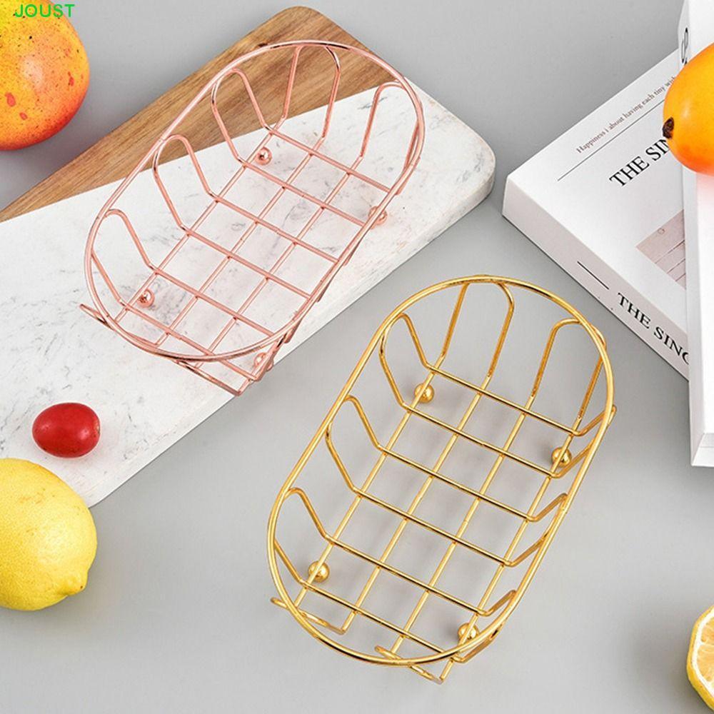 JOUST ตะกร้าเก็บชิปไก่ทอด, เหล็กคาร์บอนReusable French Fries ตะกร้า, Creative Rust-proof Mini Snack Bucket สําหรับห้องครัว