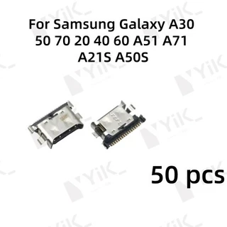 ตัวเชื่อมต่อพอร์ตชาร์จ Micro USB สําหรับ Samsung Galaxy A30 A50 A70 A20 A40 A60 A51 A71 A21S A50S 5-50 ชิ้น