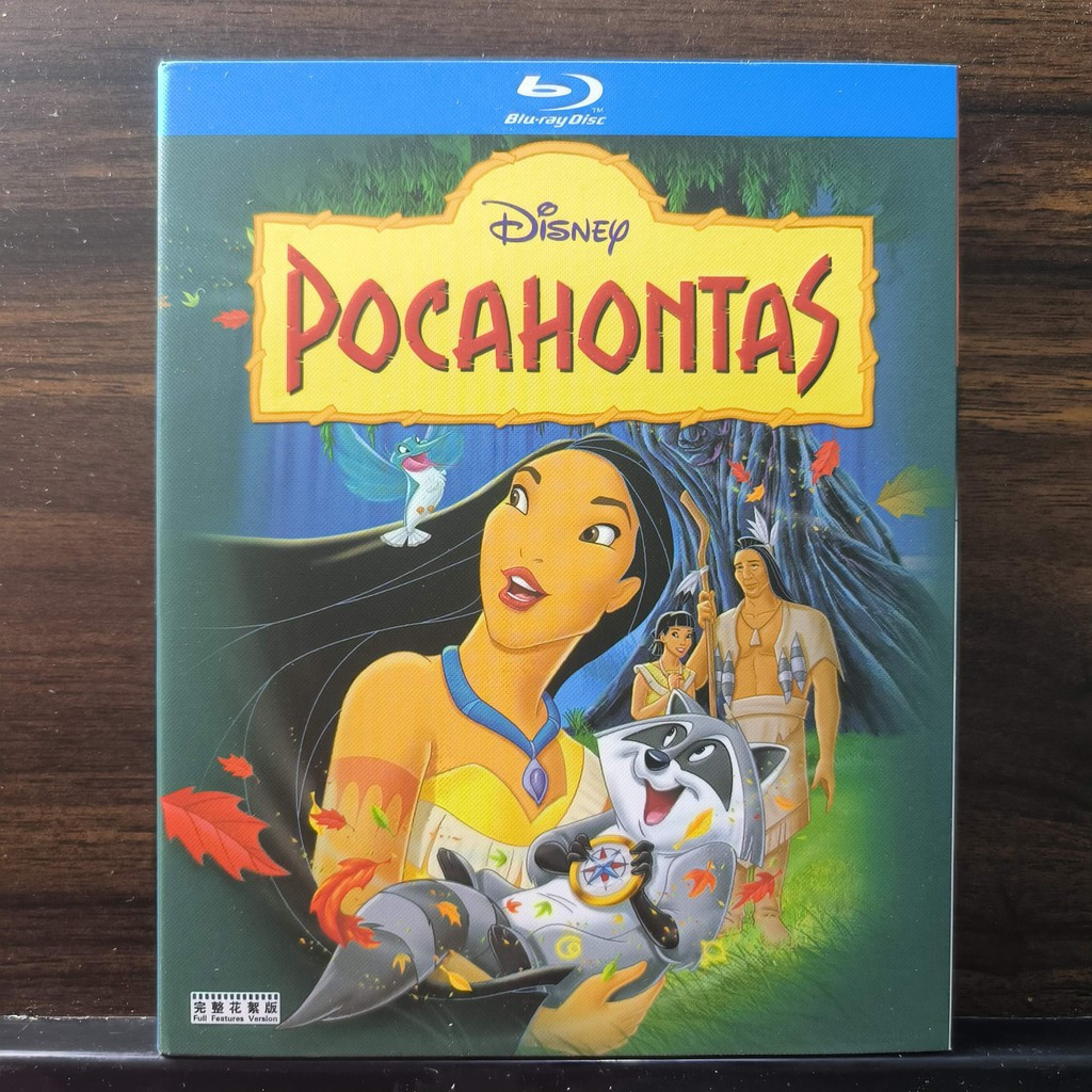 Blu-ray Disc American Animation Pocahontas 1995 EN ZH โปรตุเกสสเปนไทยเวียดนามมาเลเซียญี่ปุ่นยี่ห้อให