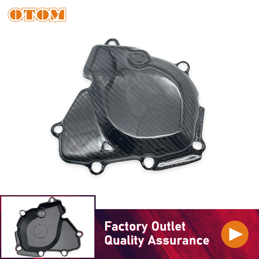 M-ฝาครอบป้องกันสเตเตอร์มอเตอร์ไซค์ คาร์บอนไฟเบอร์ สำหรับ KAWASAKI KX250F KX250X ปี 2025-2026