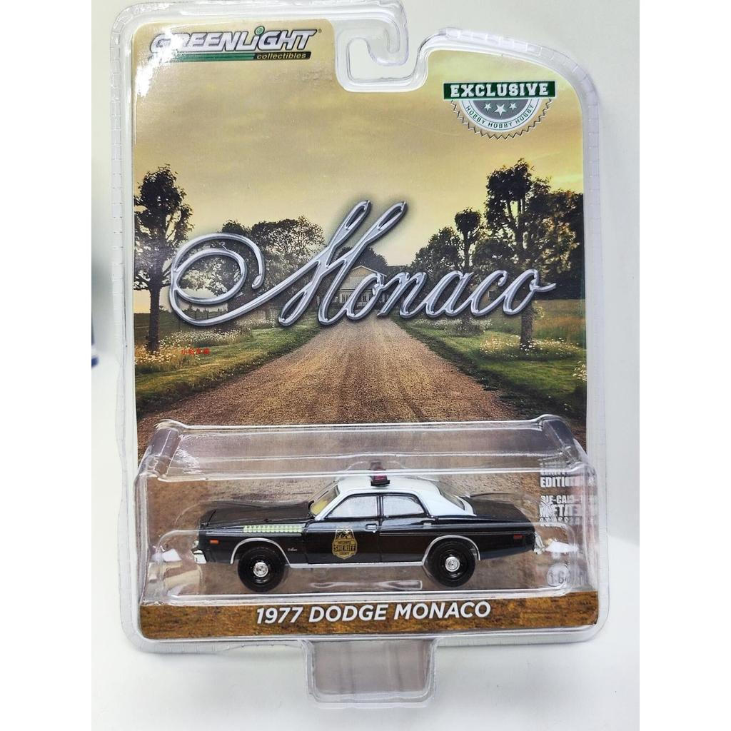 ไฟเขียว 1: 64 1977 Dodge Monaco-Hatchapee Monaco รถตํารวจ 30152