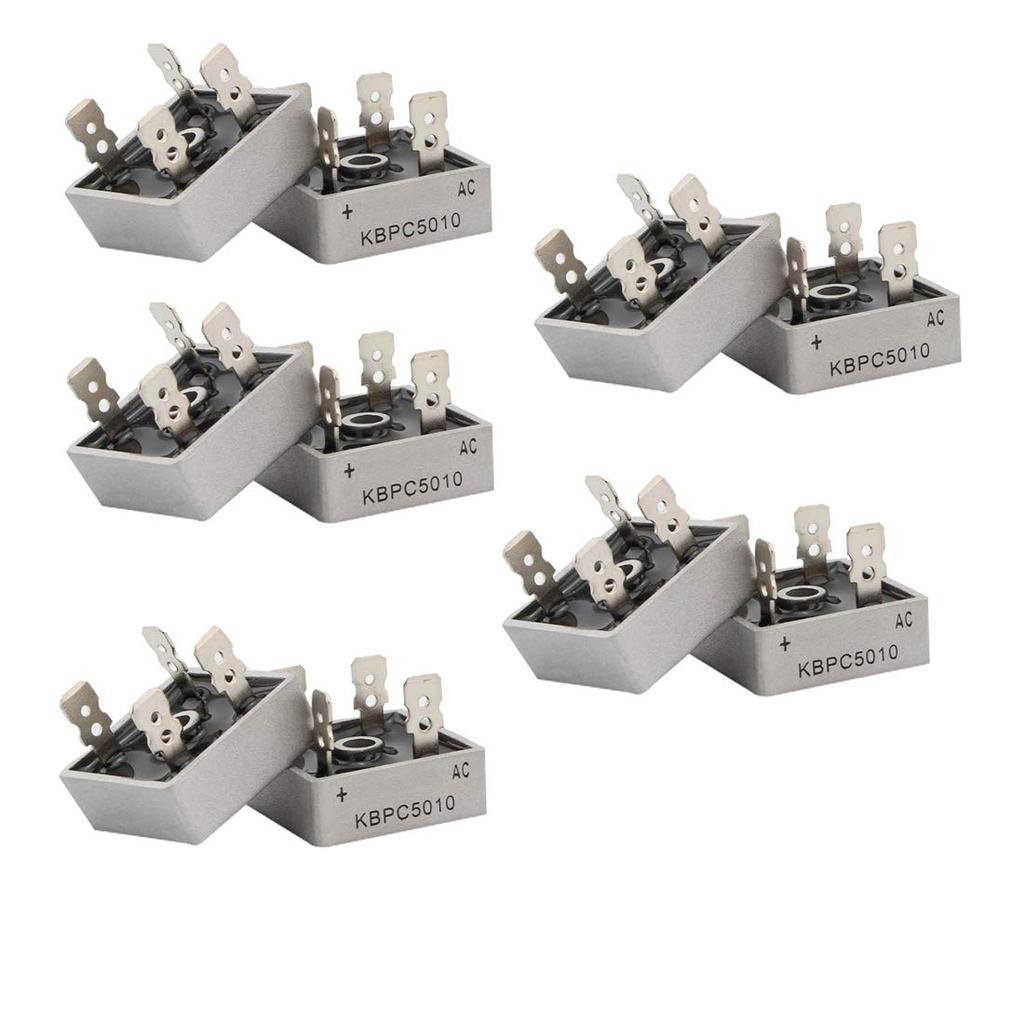 HiLetgo 10pcs KBPC5010 Diode Bridge Rectifier Diode 50A 1000V KBPC 5010 Power Rectifier ไดโอดส่วนประ