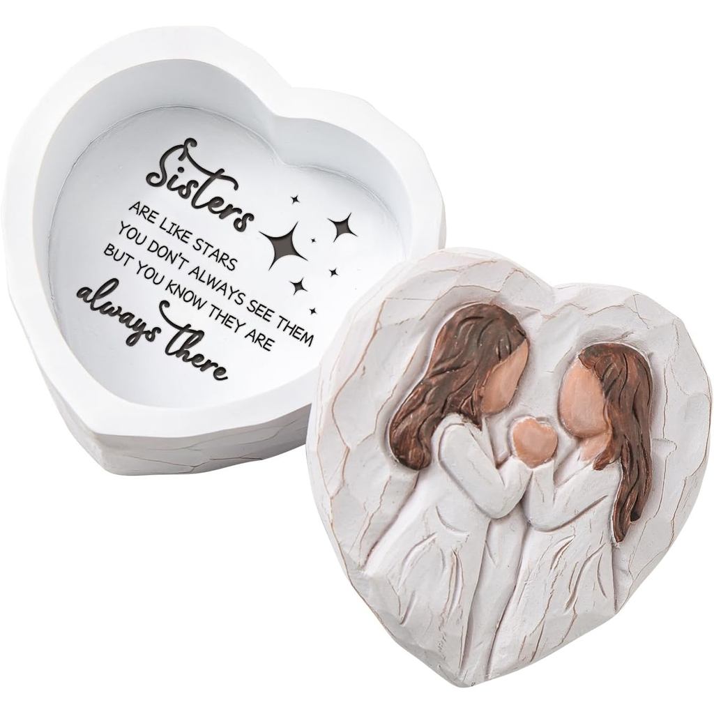 ของขวัญวันเกิดน้องสาว, Sister Figurine Small Keepsake Box - ของขวัญวันแม่สําหรับน้องสาว, ของขวัญพี่ส