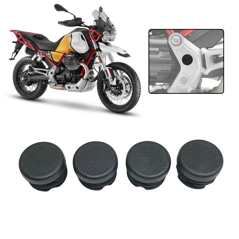 TC 4PCS Motorcycle Accessories Frame Hole Cover Caps Plug Decorative Frame Cap Set fits For MOTO GUZ
