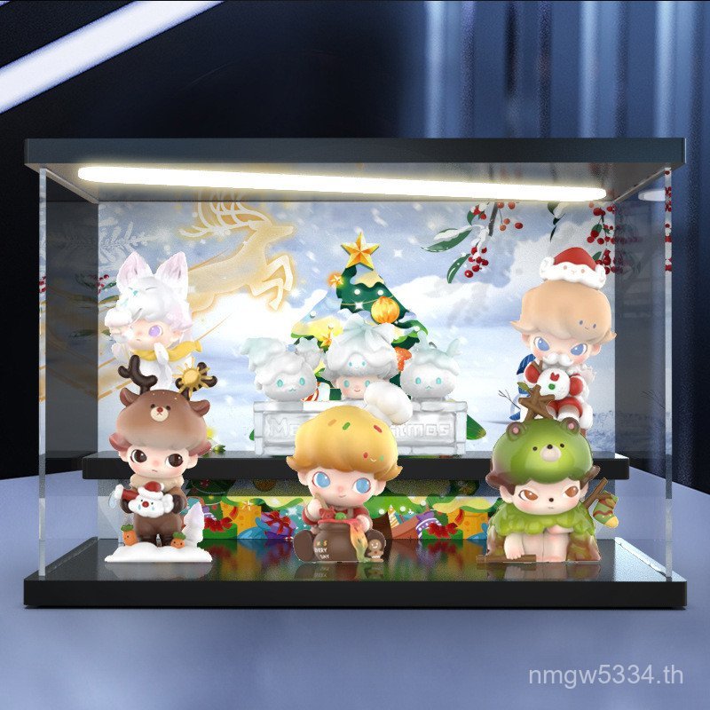 Ma Box Display Anti-dust Christmas Scene Snowman Series Mystery Box dimoo Letter Lighting Bubble Fig