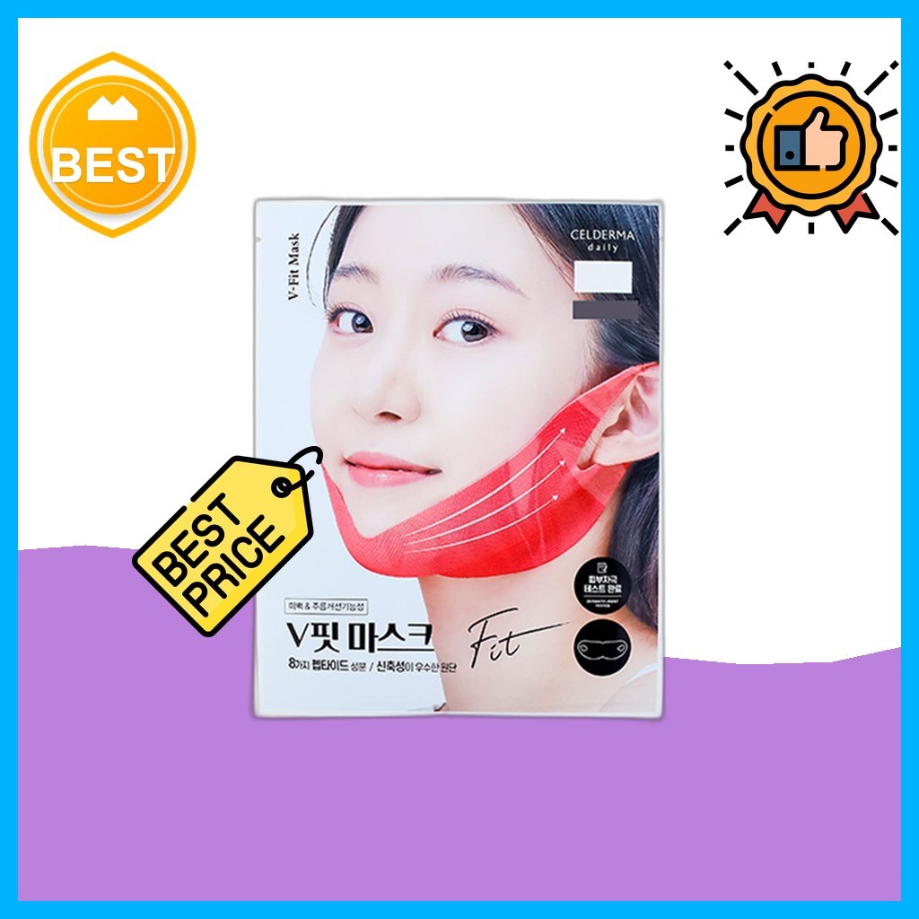 [daiso] Cellderma Daily V-Fit Mask, 13g, 1pc / Korean V-Fit Mask / Contour Jawline / ของแท้ 100% by 