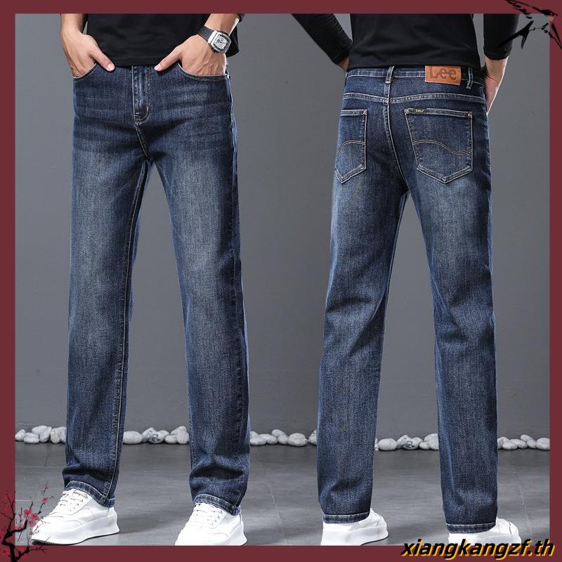 Lee รุ่น LE 37B03 กางเกงยีนส์ผู้ชาย ราคาป้าย 1,890 บาท ยีนส์ยืดผ้านิ่มมาก เอวกลาง ทรงกระบอก สียีนส์ 