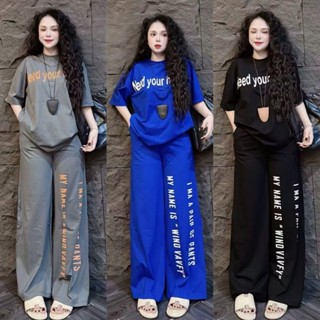 ชุดลำลอง 2 ชิ้น สไตล์เอเชียตะวันออกเฉียงใต้-อเมริกัน สำหรับผ…