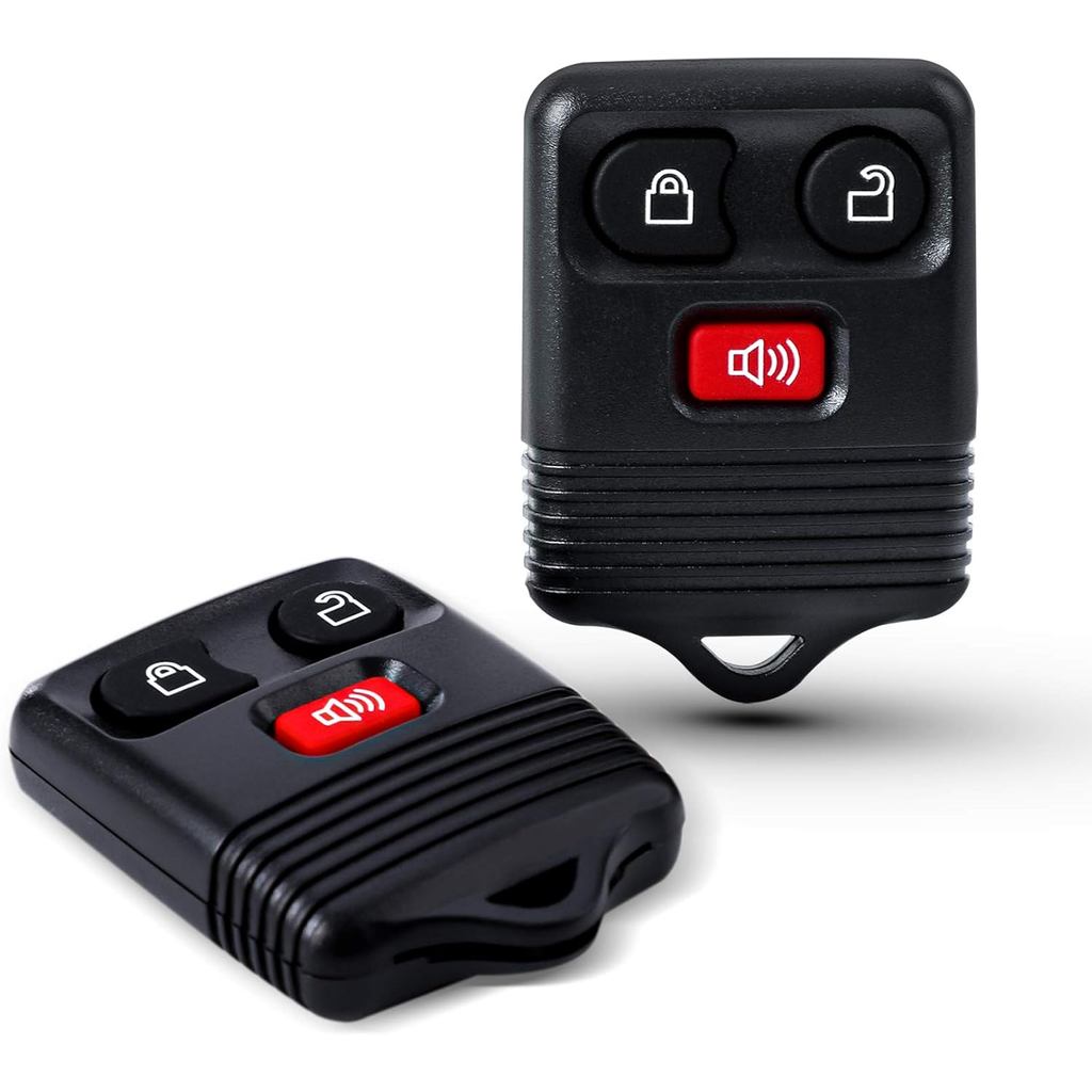 2 แพ็ค 3 ปุ่มเปลี่ยน Keyless Entry Remote Key Fob ใช้งานร่วมกับ Ford F150 F250 F350 Escape Expeditio