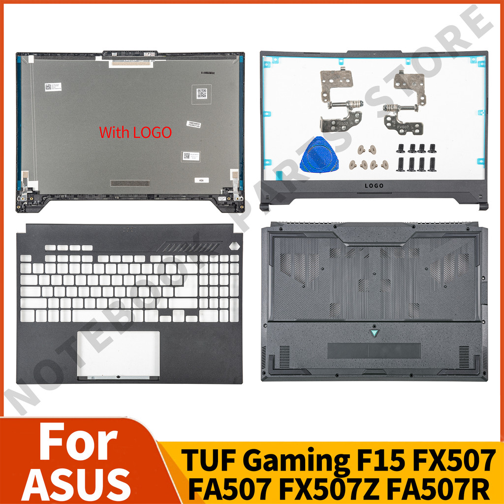 เปลี่ยนฝาครอบสําหรับ ASUS TUF Gaming F15 FX507 FA507 FX507Z FA507R LCD ปกหลังบานพับด้านหน้า