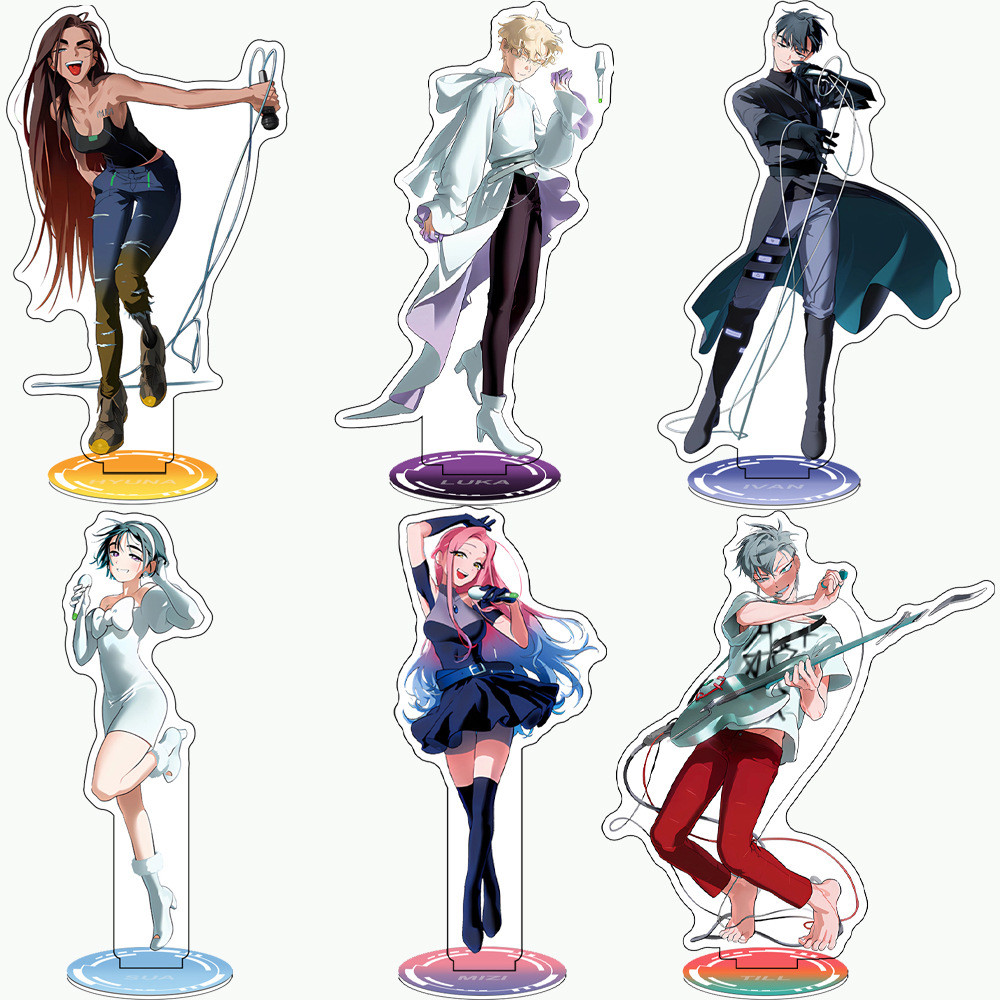 อะนิเมะ Alien Stage Luka Ivan Till Mizi Hyuna Sua ขาตั้งอะคริลิคป้ายยืน Desktop Display Props ของเล่นเครื่องประดับ