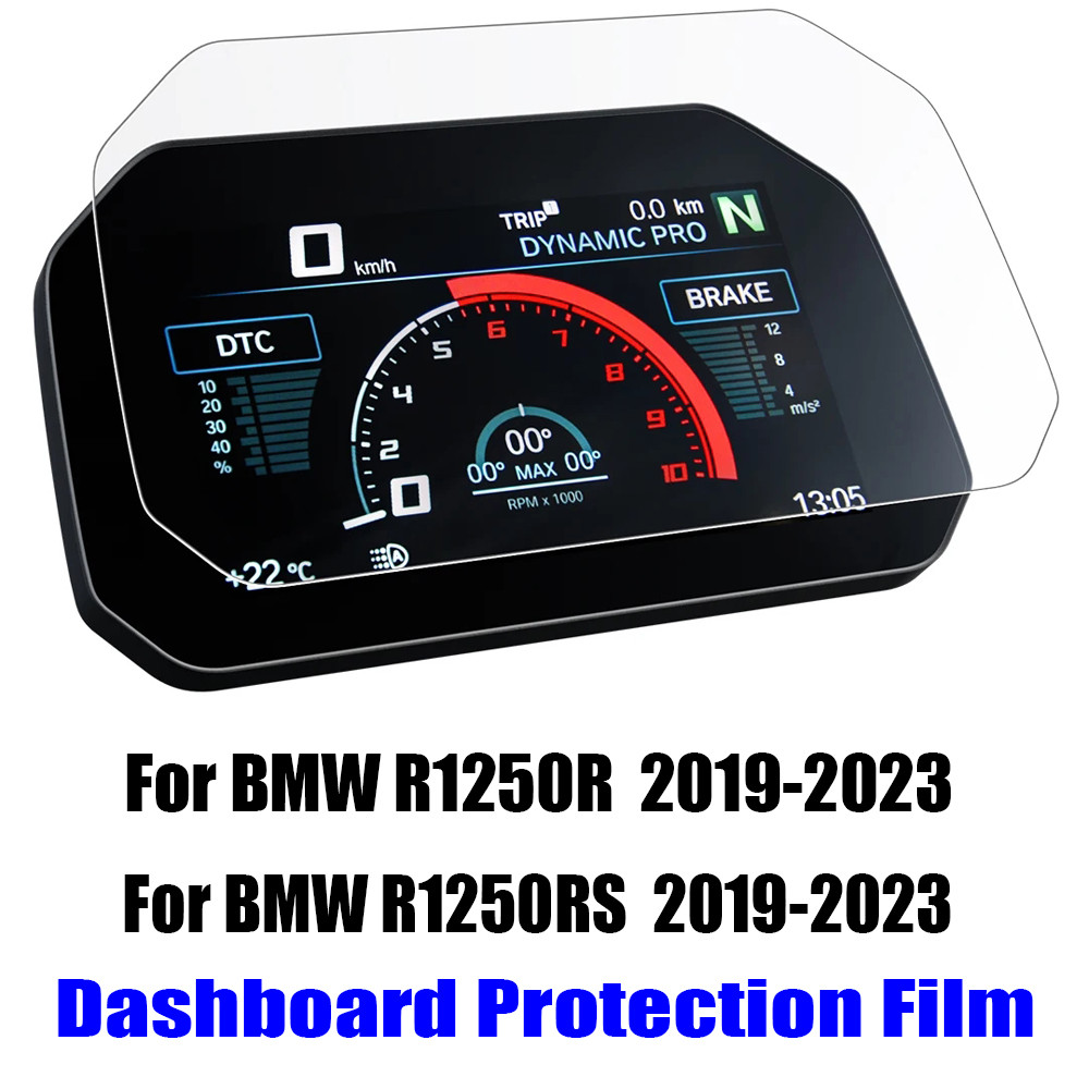 Lสําหรับ BMW R1250R R1250RS R 1250R R 1250RS อุปกรณ์เสริมแดชบอร์ดรถจักรยานยนต์ป้องกันหน้าจอฟิล์ม R12