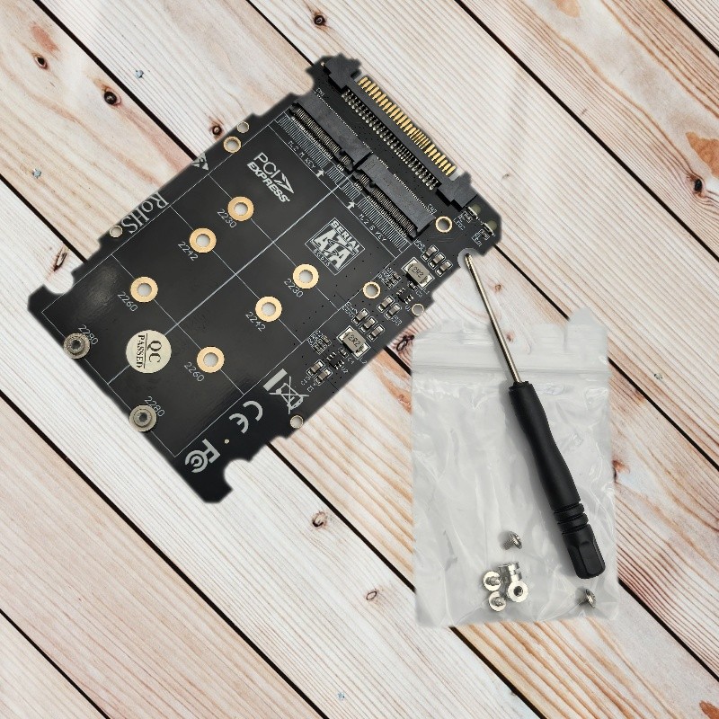 ใหม่ M.2 SSD ไปยัง U.2 อะแดปเตอร์การ์ด M.2 NVMe SATA-Bus NGFF SSD สําหรับ PCI-e U.2 SFF-8639 PC-E3.0