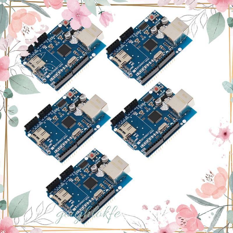 5 ชิ้นสําหรับ W5100 Ethernet Shield R3 & 2560/1280 บอร์ดพัฒนาเครือข่ายพร้อม R3 ความเข้ากันได้ goujhl