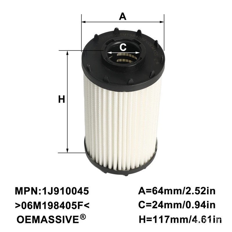 3x กรองน้ํามันเครื่อง 06M198405เอฟ 9A719840500 สําหรับ Porsche Cayenne 9YA 9YB Macan 95B Panamera 97