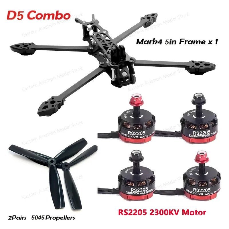 RS2205 2300KV CW CCW มอเตอร์ไร้แปรงสําหรับ Mark 4 5 นิ้วสําหรับ 6045 5045 4045 ใบพัด FPV RC QAV250 X
