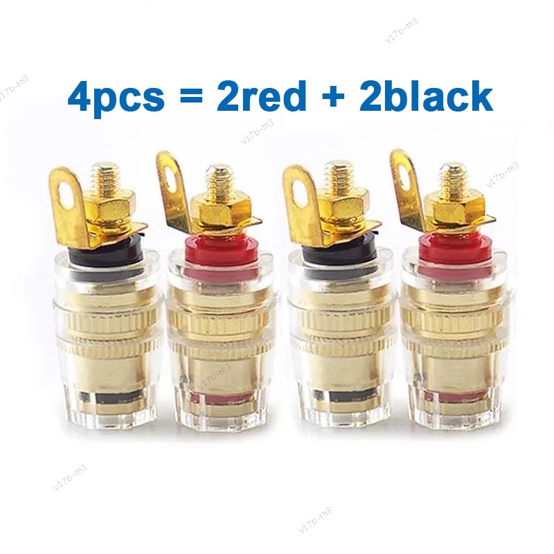 4ชิ้น/เซ็ตลําโพงขั้วผูกโพสต์4มิลลิเมตรกล้วยเสียบซ็อกเก็ตเครื่องขยายเสียงเชื่อมต่อ 17ไทย3
