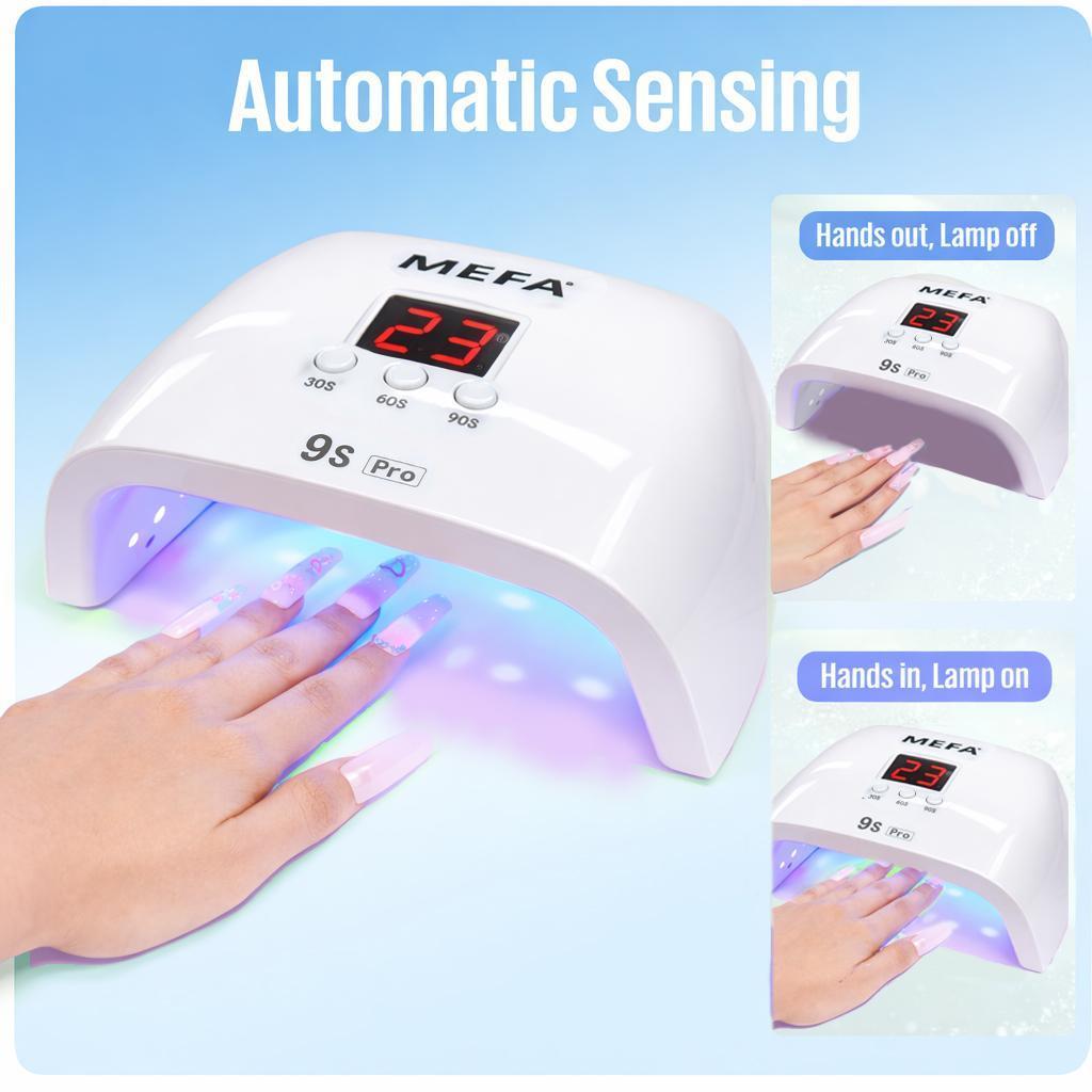 MEFA เครื่องอบเล็บเจล UV/LED 36W 24ดวง จอดิจิตอล ตั้งเวลา 3 ระดับ พร้อมคู่มือ+กล่องสี