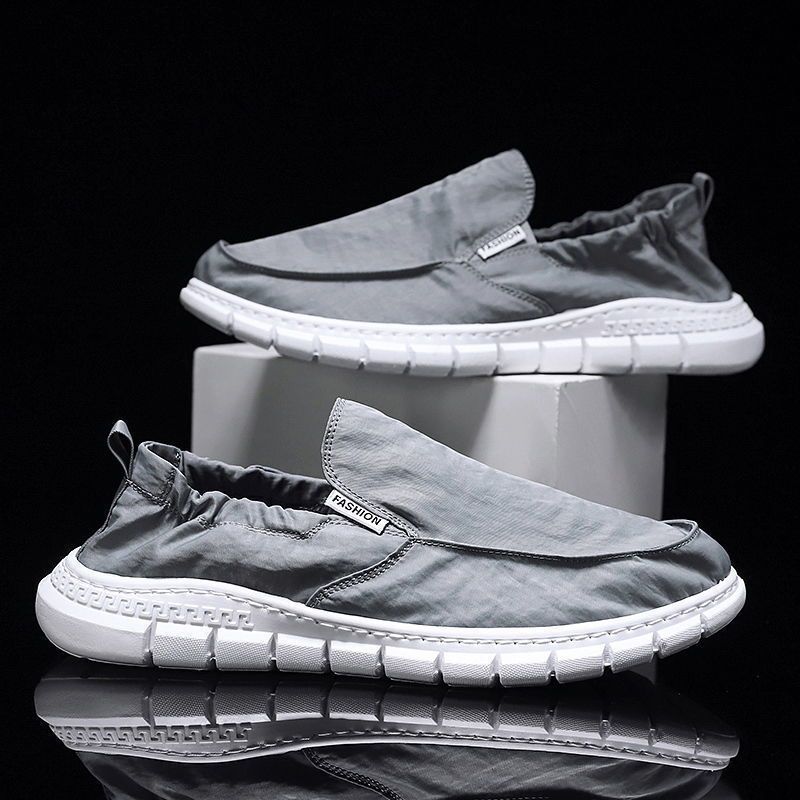 พัดลมรองเท้า Slip-On Slip-On Slip-On Slip-Onรองเท้าสบายถุงเท้าระบายอากาศรองเท้าทนทาน