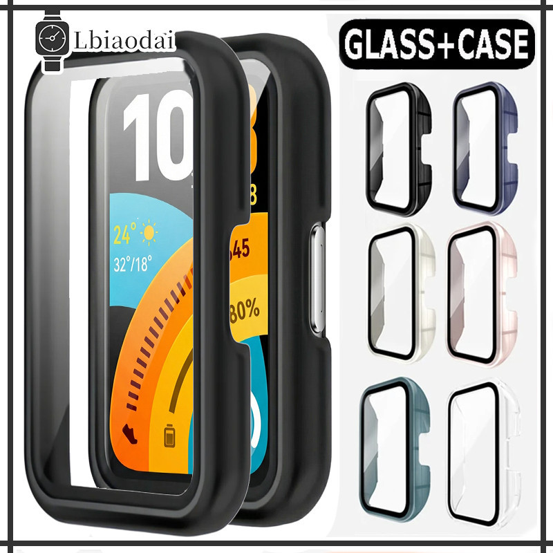 เคสพีซีกระจกนิรภัยสำหรับ for Huawei Band 11 11 Pro/Huawei Band 10 9 8 NFC ฝาครอบป้องกันหน้าจออุปกรณ์เสริมนาฬิกาสมาร์ท