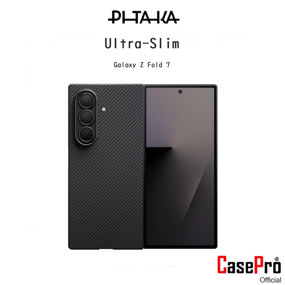 PITAKA Ultra-Slim เคสกันกระแทกเคฟล่าแท้100%เกรดพรีเมี่ยม เคสสำหรับ Galaxy Z Fold 7 (New)
