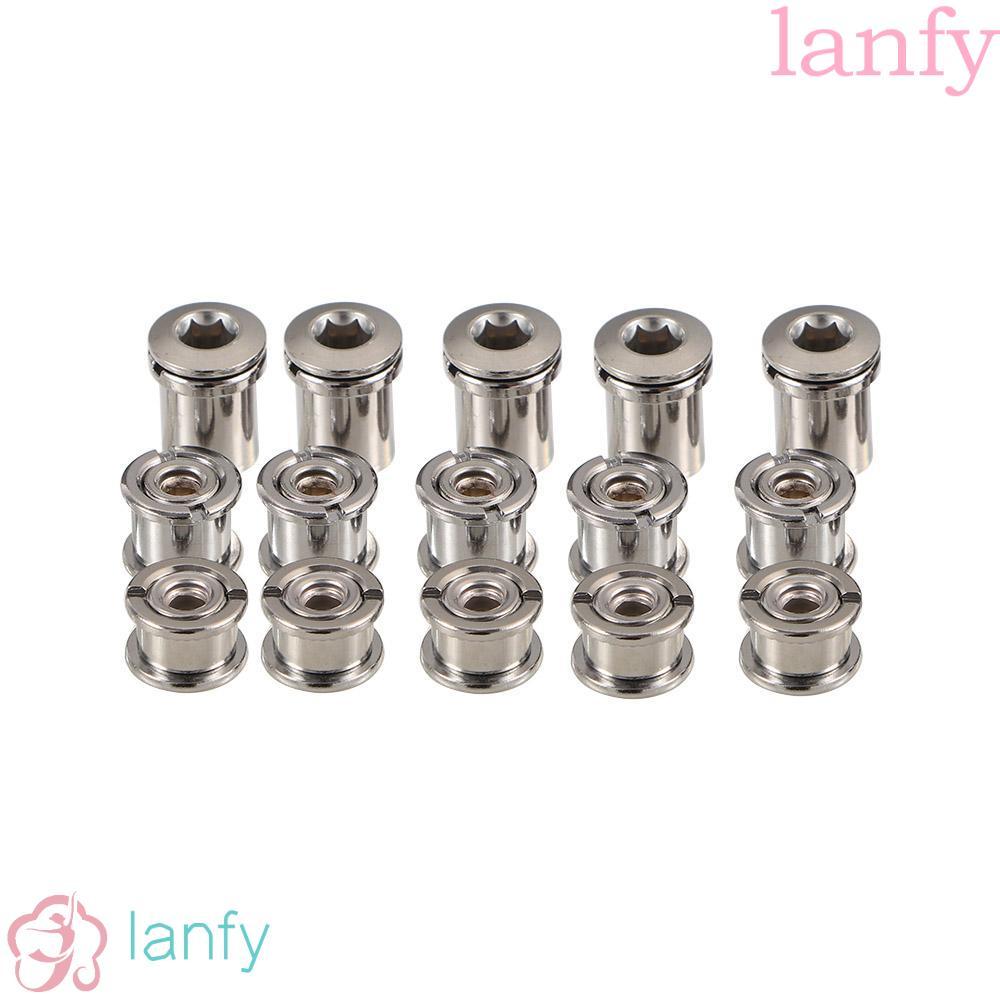 LANFY Crankset Bolts สำหรับจักรยานเสือหมอบเหล็ก รวมถึง Crank Nuts และ Chainring แผ่นดิสก์และเล็บ