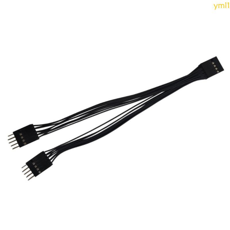 Yml1 เมนบอร์ด USB 9Pin ถึง 9pin USB Header 1 ถึง 2 Extender Splitter Adapter Cable