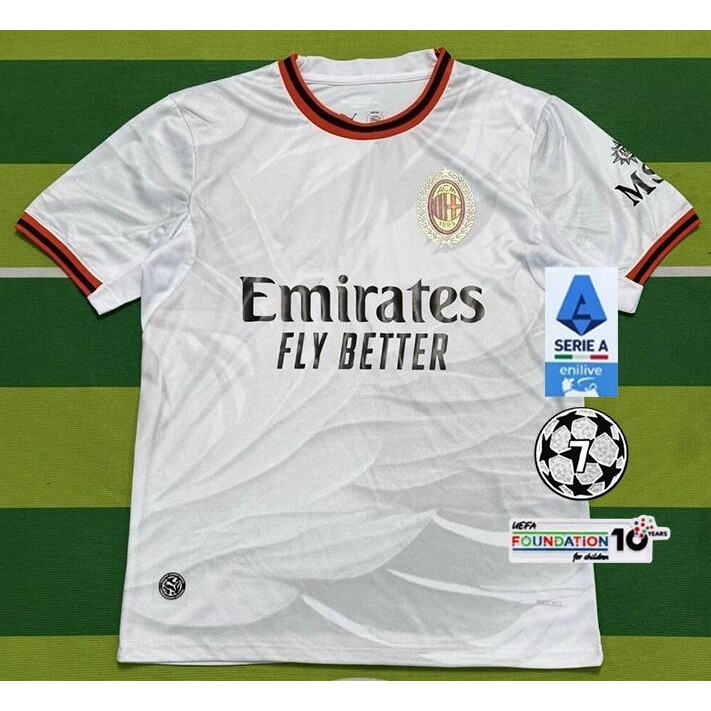 S-XXXXL 26/27 AC Milan เสื้อฟุตบอลแบบกําหนดเองแฟนๆ