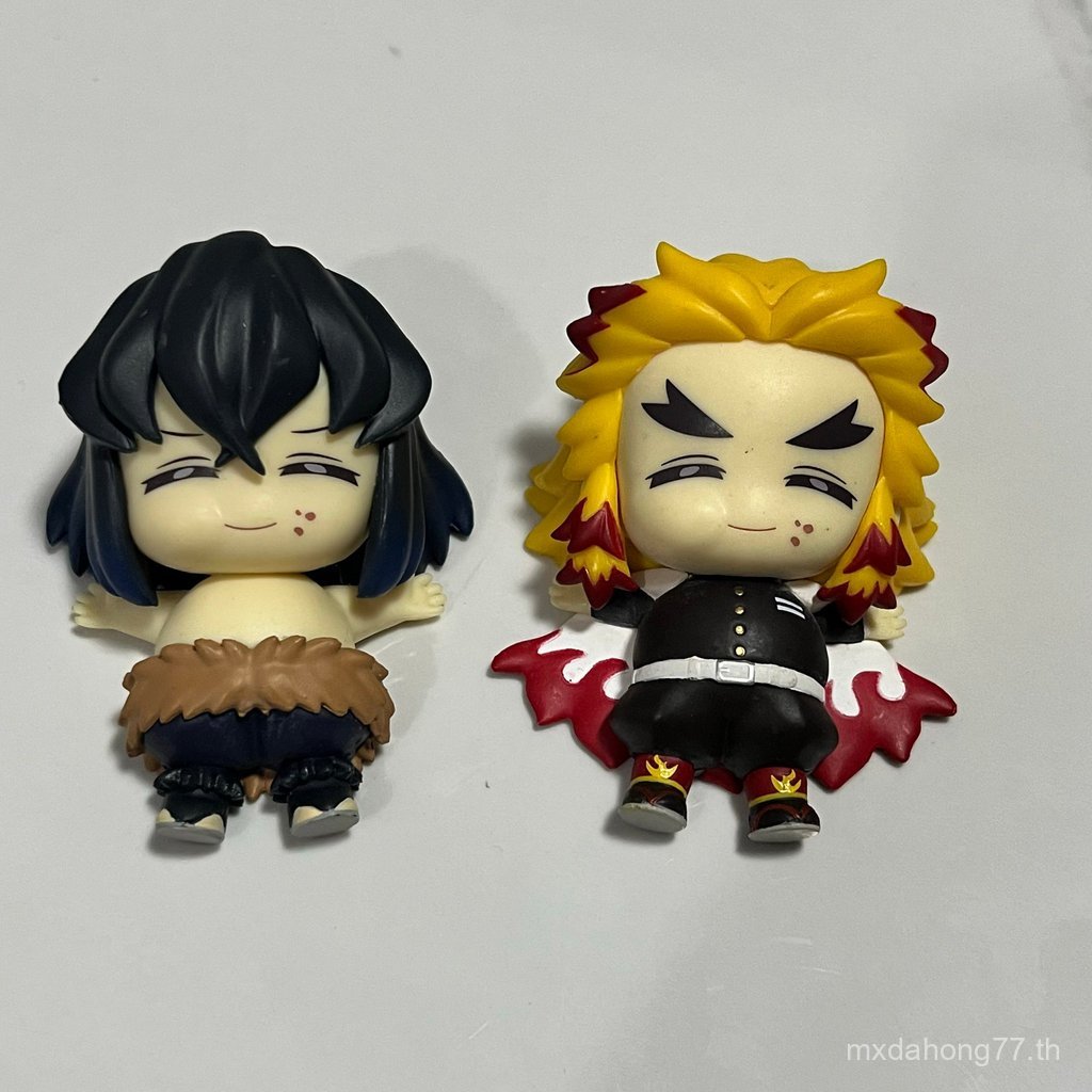 พร้อมส่ง SEGA Manpuku Demon Slayer Mini Figure Vol.2 Inosuke Purgatory Kyojuro Jingpin