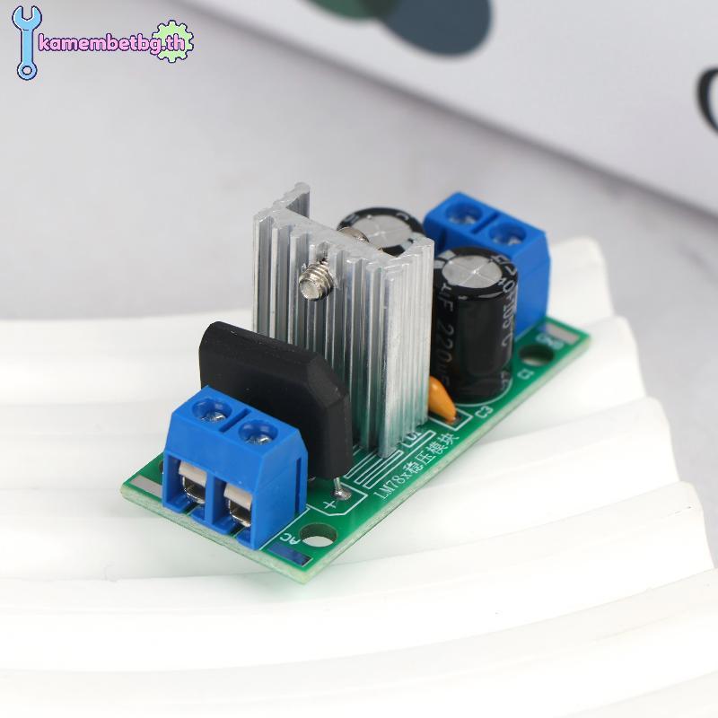 Kamembetbg L7805 L7812 โมดูลจ่ายไฟ Step Down Regulator Board 5V 12V เอาต์พุตคู่สําหรับ Electronics Workshop การทดสอบ TH