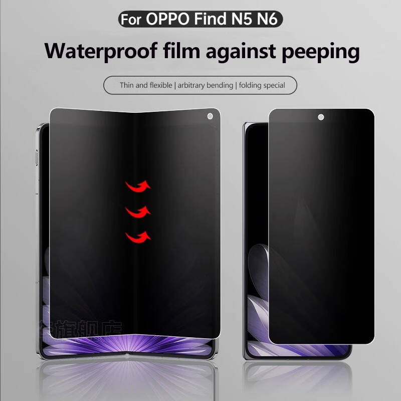 Anti-Spy ป้องกันหน้าจอสําหรับ OPPO Find N6 N5 5G FindN5 Anti-peeping Soft Privacy Hydrogel ฟิล์มฝาครอบ