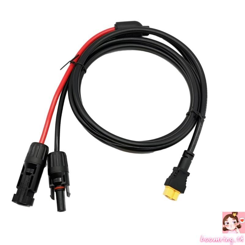 Boom 16AWG 5Ft Solar Connector to XT60 อะแดปเตอร์สายไฟพลังงานแสงอาทิตย์ XT60 หญิงสายต่อสําหรับแบบพกพ