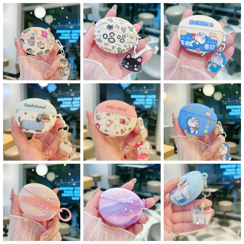 Ins การ์ตูนสําหรับ Baseus Bass BP1 Pro/M3s/MC1 Pro/ Inspire XC1 /M2S PRO กรณีซิลิคอนหูฟังสําหรับ Bas