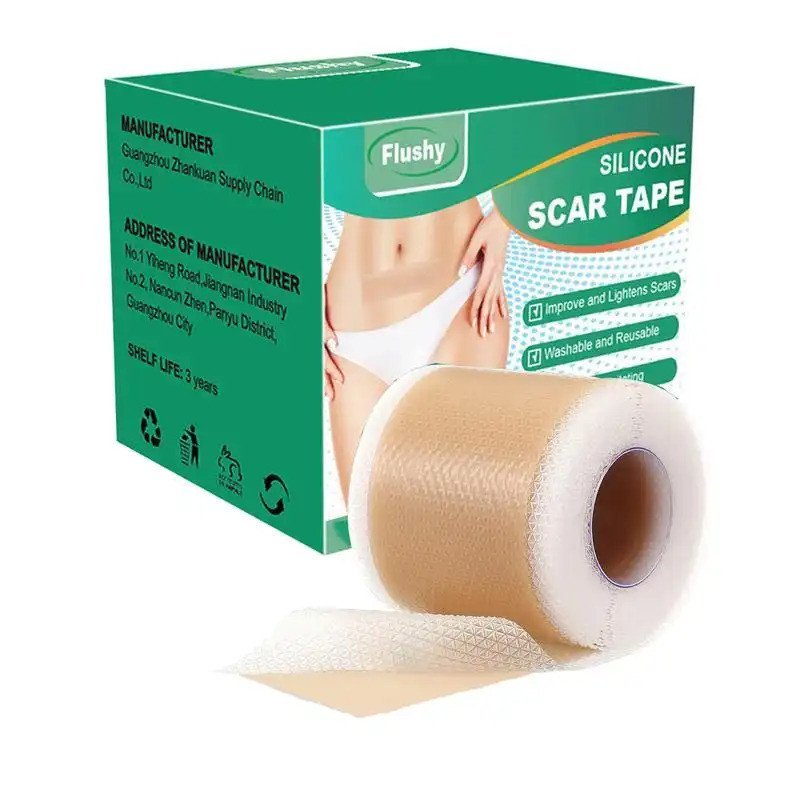 Professional Silicone Scar Sheets,Reusable Silicone Scar Tape Strips Type for Keloid,Burn, Acne Et,R