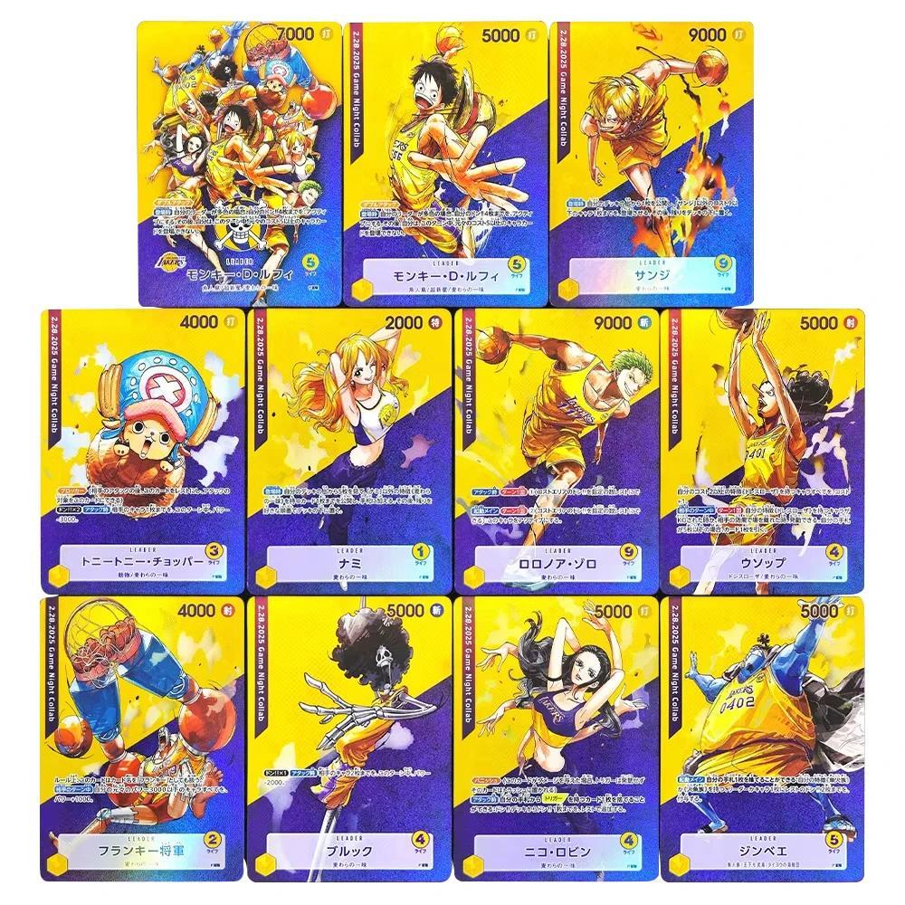 การ์ดสะสม ONE PIECE บาสเก็ตบอลลิง D. Luffy Roronoa Zoro Boa Hancock JPN DIY Self Made การ์ดเกมอะนิเมะ