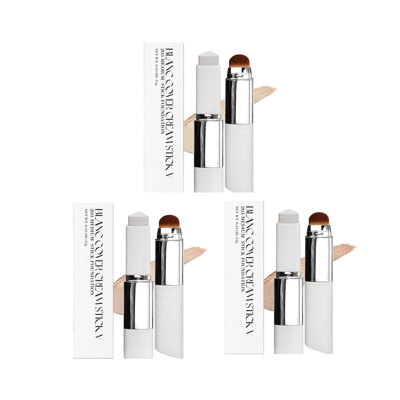 Blanc Cover Cream Stick 粉底棒 双头带刷子遮阳粉底液yy4.1