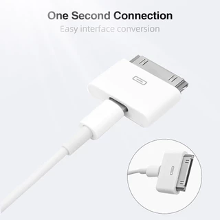 Ankndo USB C ถึง 30Pin อะแดปเตอร์ 8Pin ชาย 30 Pin หญิงชาร์จ Sync Converter สําหรับ IP 4 4S Pad 2 3 สายชาร์จ