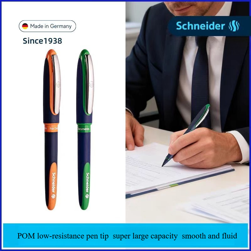2026 ใหม่ Schneider ONE Sign Ultra-Smooth 0.6 มม.หมึกเหลวสีฟ้าปากกาลูกลื่นสําหรับสํานักงานลงนาม