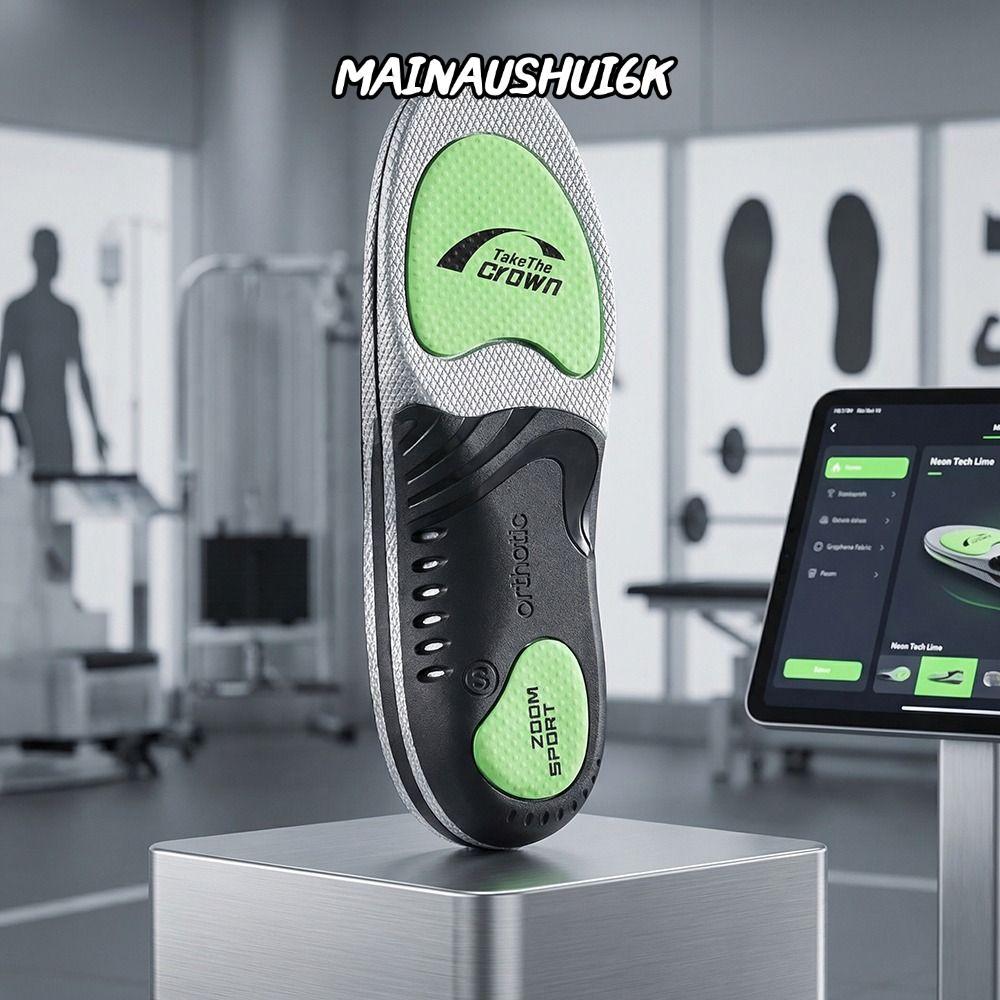 MAINAUSHUI6K Arch Support Insoles, Shock-Absorbing Odor-Resistant Sports Insoles, Premium Pain Relie