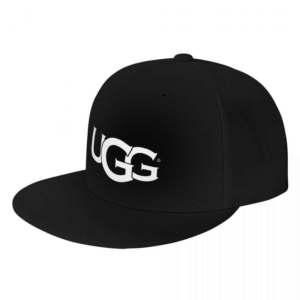 หมวก UGG โลโก้พิมพ์ลาย ชายคาแบน เหมาะสำหรับ Hip Hop ทั้งผู้ชายและผู้หญิง