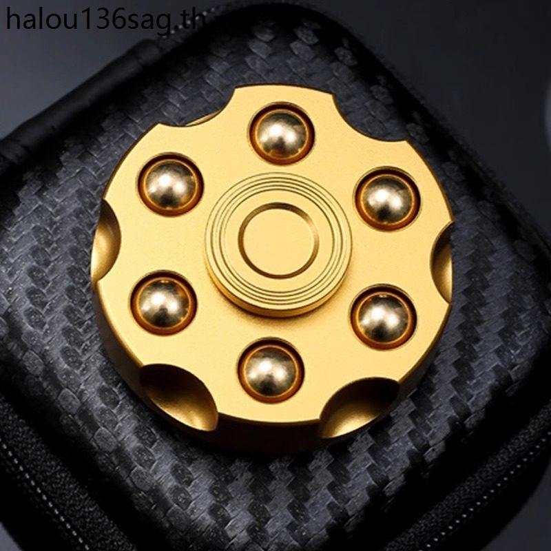 Spinner Fidget Spinner Revolver Bullet EDC Precision Machinery ของเล่นทองเหลือง Fidget Spinner Finge